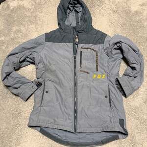 FOX Racing Jacket Mens Large Blue Campera Hooded Puffer Coat